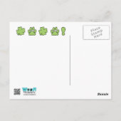 Carte Postale St patrick - Saluki Silhouette (Dos)