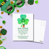Carte Postale St patrick Shamrock de Gnome