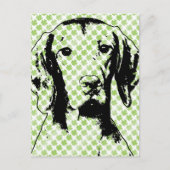 Carte Postale St patrick - Vizsla Silhouette - Reagan (Devant)