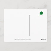 Carte Postale St. Patrick's Day Black Labrador (Dos)