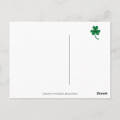 Carte Postale St. Patrick's Day Black Labrador Puppy (Dos)