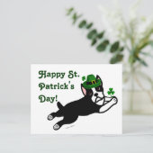 Carte Postale St. Patrick's Day Boston Terrier (Debout devant)
