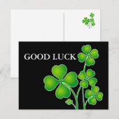 Carte Postale St. Patrick's Day Clover + vos idées (Devant / Derrière)