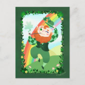 Carte Postale St. Patrick's Day Cute Leprechaun Blank (Devant)