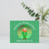 Carte Postale St. Patrick's Day Distressed Irish Leprechaun (Debout devant)