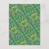 CARTE POSTALE ST. PATRICK'S DAY FOLK ART SHAMROCKS N'LADYBUGS (Devant)