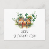 Carte Postale St. Patrick's Day Four Leaf Clover House Realty (Devant)
