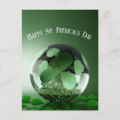 Carte Postale St. Patrick's Day Green World (Devant)