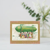 Carte Postale St Patrick's Day Irlandais Zeppelin Rose Parties s (Debout devant)