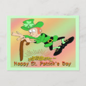 Carte Postale St Patrick's Day Leprechaun Gold (Devant)