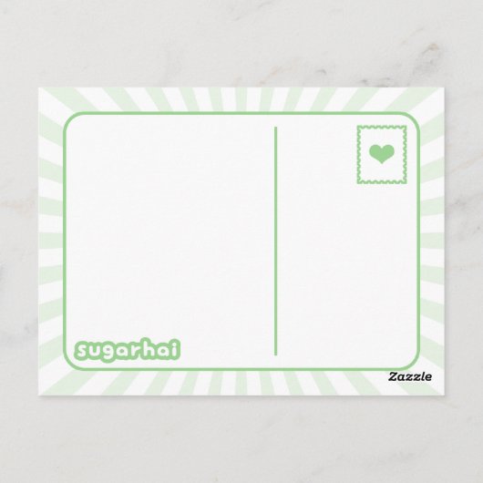 Carte Postale St Patrick's Day Narwhal (Dos)