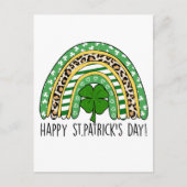 Carte Postale St. Patrick's Day Rainbow Green (Devant)