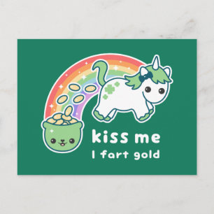 Carte Postale St. Patrick's Day Unicorn