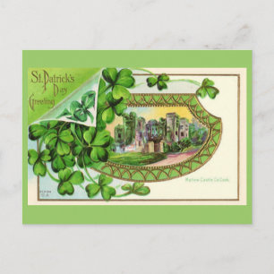 Carte Postale St. Patrick's Day Vintage Ireland Castle