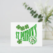 Carte Postale St Patrick's, ivre comme un léprechun (Debout devant)