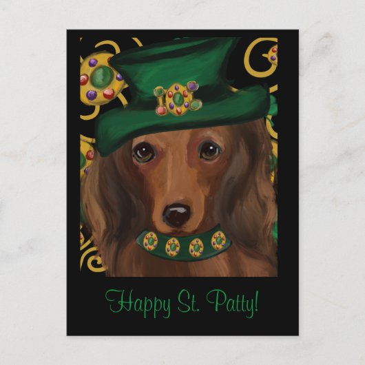 Carte Postale St. Patty Doxie (Devant)