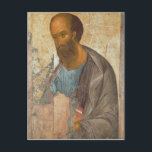 Carte Postale St Paul, 1407<br><div class="desc">St Paul,  1407 | par Andrei Rublev | Lieu de l'art : Galerie Tretiakov,  Moscou,  Russie | Artiste russe | Numéro de collection d'images : XPH309202</div>