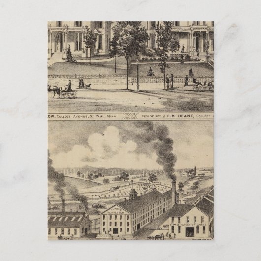 Carte Postale St. Paul Harvester Works, Minnesota (Devant)