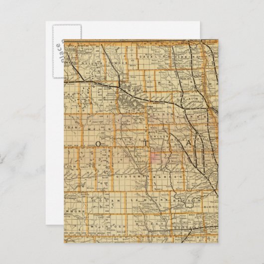 Carte Postale St Paul, Minneapolis et Manitoba Railway 2 (Devant / Derrière)