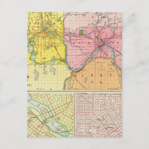 Carte Postale St. Paul, Minneapolis, Minnesota