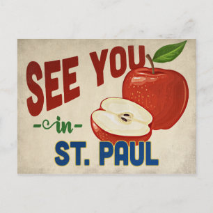 Carte Postale St. Paul Minnesota Apple - Vintage voyage