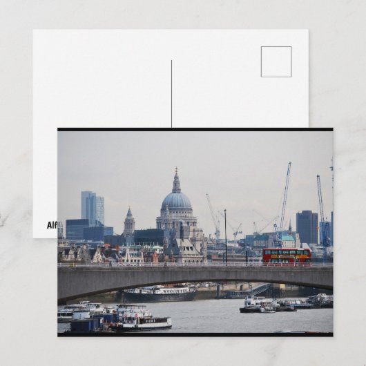Carte Postale St. Paul’s et la Tamise (Devant / Derrière)