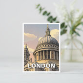 Carte Postale St Paul's Cathedral London Royaume-Uni Travel (Debout devant)