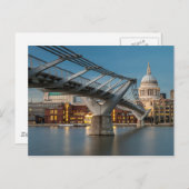 Carte Postale St Pauls et le pont du Millenium (Devant / Derrière)