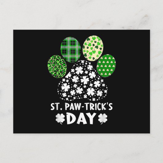Carte Postale St Paw-trick's Day - (Devant)