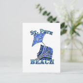 Carte Postale St Pete Beach Floride Vacances Tribal Stingray (Debout devant)
