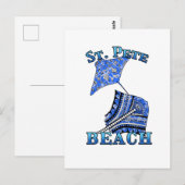 Carte Postale St Pete Beach Floride Vacances Tribal Stingray (Devant / Derrière)