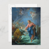 Carte Postale St. Peter est invité à marcher sur l'eau, 1766 (Devant / Derrière)
