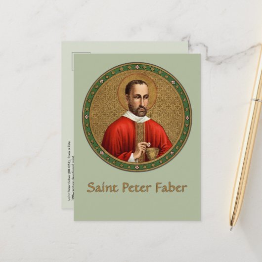 Carte postale St. Peter Faber (BK 051) (Devant/Arrière en situation)