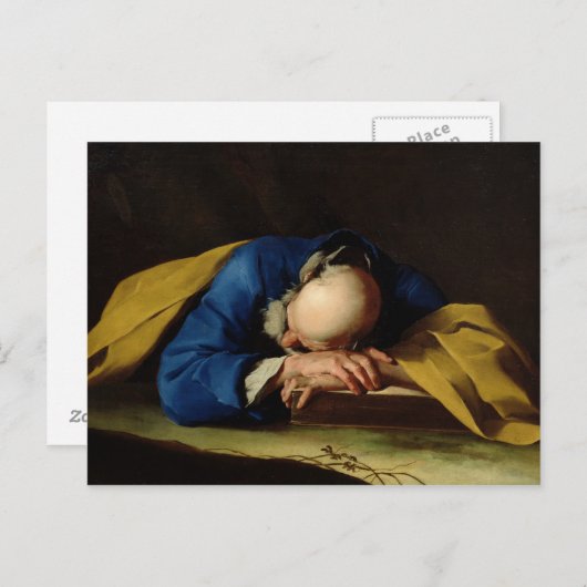 Carte Postale St. Peter ou St. Jerome Sleeping, c.1735-39 (Devant / Derrière)