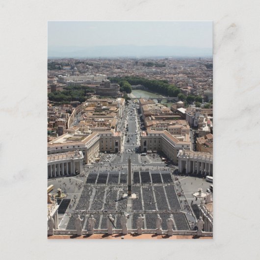 Carte Postale St. Peter's Square from Rome in Vatican State (Devant)