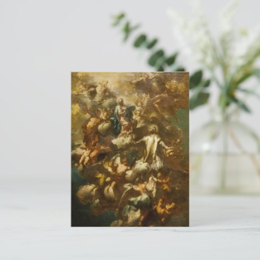 Carte Postale St Philip Neri en gloire par Giovanni Ferretti (Debout devant)