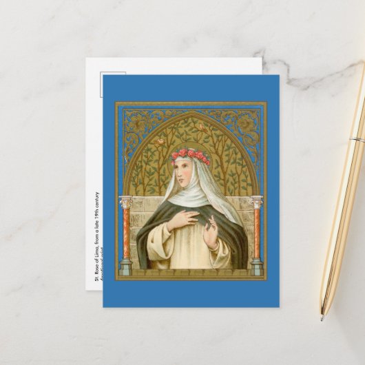 Carte postale St. Rose de Lima (BK 020) (Devant/Arrière en situation)