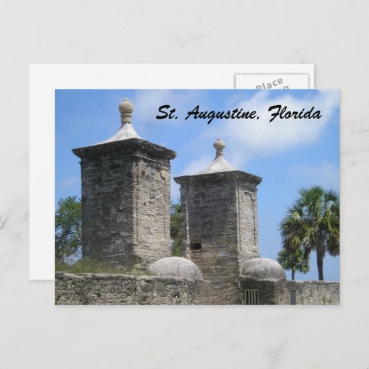 Carte postale St Saint Augustine Florida (Devant / Derrière)