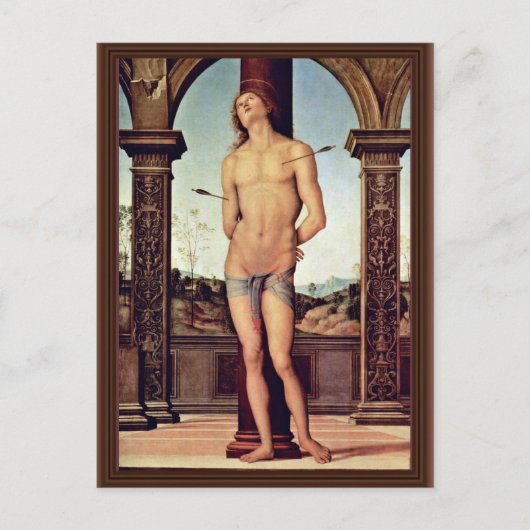 Carte Postale St. Sebastian Par Perugino Pietro (Meilleure Quali (Devant)