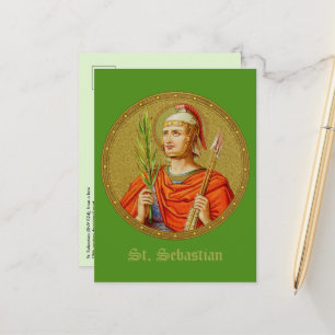 Carte Postale St. Sébastien (SNV 24) (Image ronde) Affiche verti