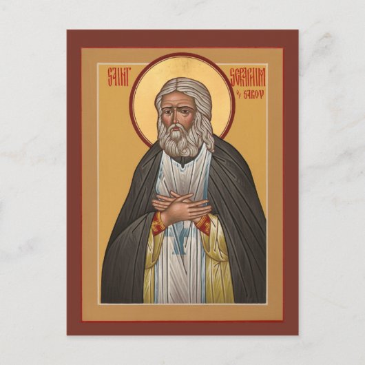 Carte Postale St. Seraphim of Sarov Prayer Card (Devant)