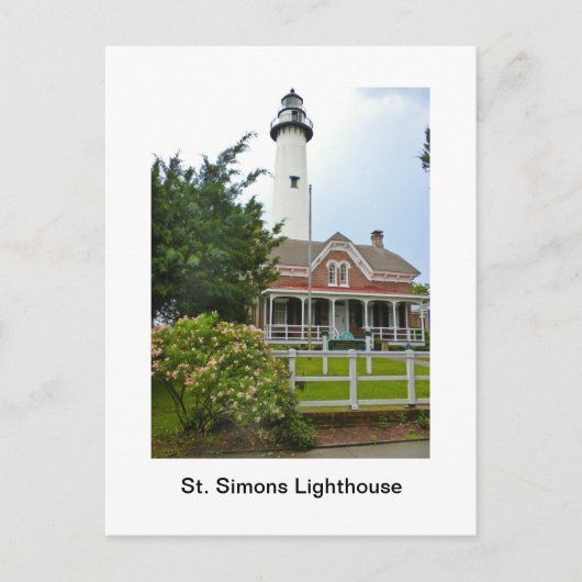 Carte Postale St. Simons Lighthouse (Devant)