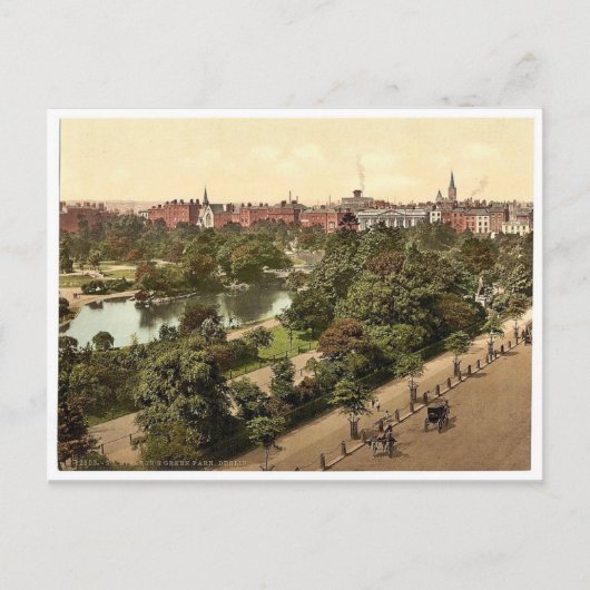 Carte Postale St. Stephen's Green Park. Dublin. Comté de Dublin, (Devant)