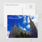 Carte Postale st stephens vienna bleu (Devant / Derrière)