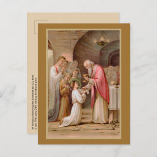Carte Postale St. Tarcisius recevant l'Eucharistie (BL 02)