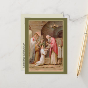 Carte Postale St. Tarcisius recevant l'Eucharistie (BL 02)