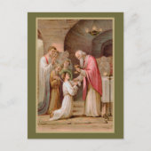 Carte Postale St. Tarcisius recevant l'Eucharistie (BL 02) (Devant)