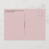 Carte postale St. Teresa d'Avila (M 008) (Dos)