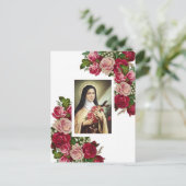 Carte Postale St. Thérèse, la petite rose des fleurs (Debout devant)