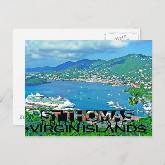 Carte Postale St Thomas (Devant / Derrière)